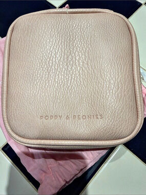 Poppy & Peonies Pink Tech Bag